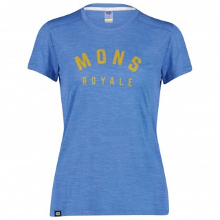 Mons Royale Vapour Tee blau Damen 