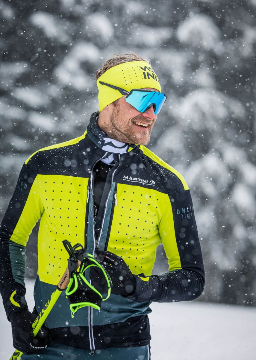 Sportbekleidung für Langlauf